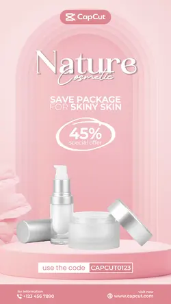 Nature Cosmetic Beauty Special Offer Instagram Story
