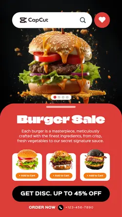 4 Multi-product Image + Food Burger Sale