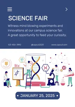 Non-Marketing Campus Activities Blue Illustration