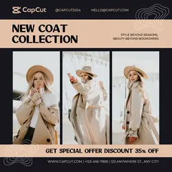 Fashion Woman Clothing promotion Instagram Post