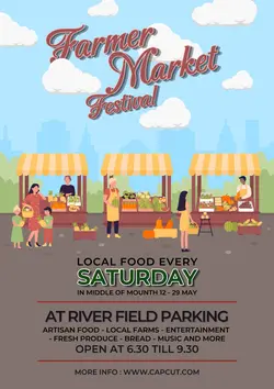 Non Marketing Campus Poster Farmer Market Festival