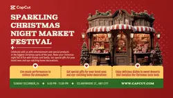 Christmas Night Market Festival Twitter Post