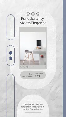 Instagram Story - Workshop Challenge Minimalism (Furniture Product)