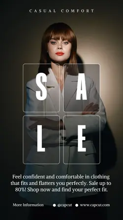 Minimal Casual Women Fashion Sales Promotion Story