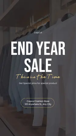Year End Sale Instagram Story Minimalist