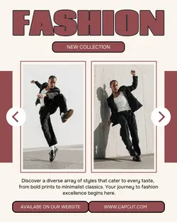 Men fashion product display instagram portrait
