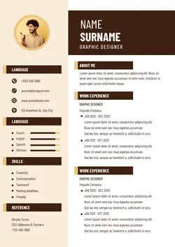 Business Graphic Designer Resume Minimalist