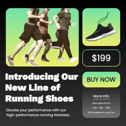 Fashion Running Shoes Product Instagram Post
