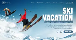 Other Travel Ski Vacation Promotion Landing Page