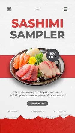 Food  Sushi Sale Instagram Story