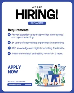 Job vacancy Introduction Instagram Portrait