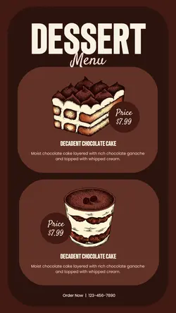 Food Menu Tiktok Post