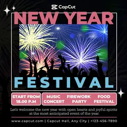New Year Festival Instagram Post