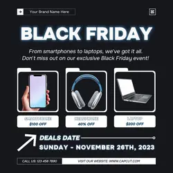Black Friday Electronic Promotion Instagram Post