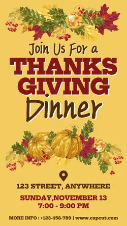 Celebration Thanksgiving Instagram Story