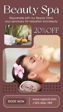 Beauty Spa Simple Promotion Instagram Story