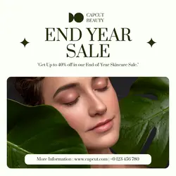 End Year Skincare Sale Instagram Post