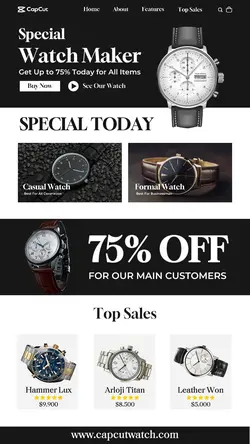 Fashion Watch Promotion Page