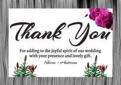 Non-marketing Thank You Card Minimalist