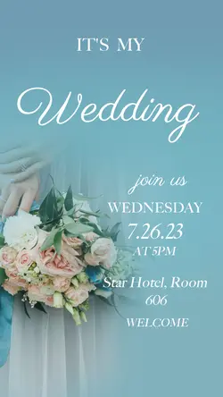 Invitation wedding show minimalist style