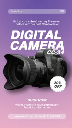 Electronic Camera Sale Instagram Story
