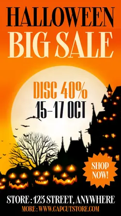 Halloween Big Sale Instagram Story
