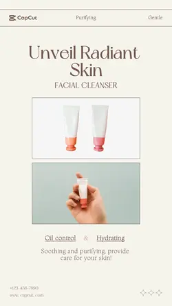 Personal care Cleansing gel Display Minimalist