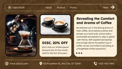 Aroma of Coffee Beverage Promotion Twitter Post
