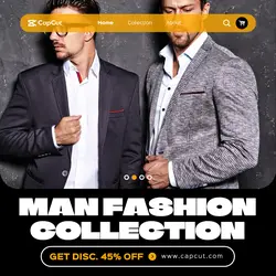 Man Fashion Collection Promotion Instagram Post