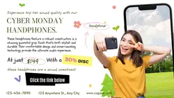 Cyber Monday Electronic Sale Twitter Post