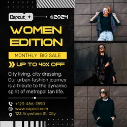 Fashion Women Edition Promotion Instagram Post