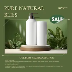 Skincare natural bodywash promotion instagram post