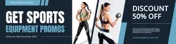 Sports Equipment Promotion LinkedIn Banner