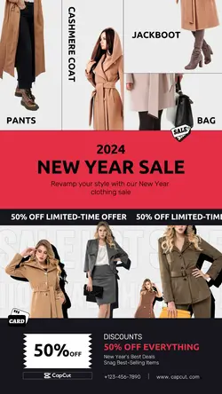 New Year's Day Clothing Apparel Event Minimalist