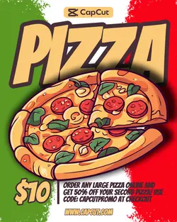 Food Pizza Italian Concept Promotion Instagram Portrait