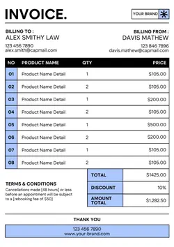 Modern Business Invoice Design