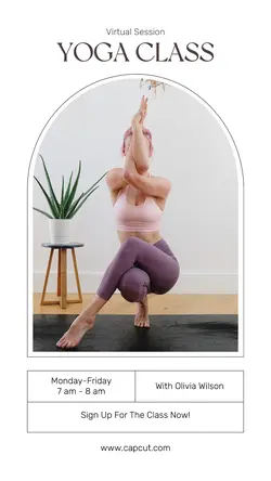 Workout Yoga Promotion Instagram Story