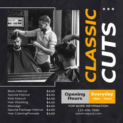 Other Industries Barber Pricelist Instagram Post