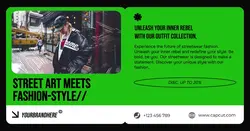 Street Fashion Brand Discount Facebook Ad Post