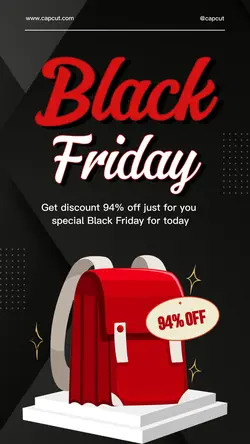 Black Friday Product Promotion Illustration Instagram Story