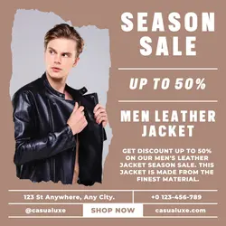Fashion Men Jacket Promotion Instagram Post