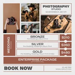 Wedding Photography Service Instagram Post