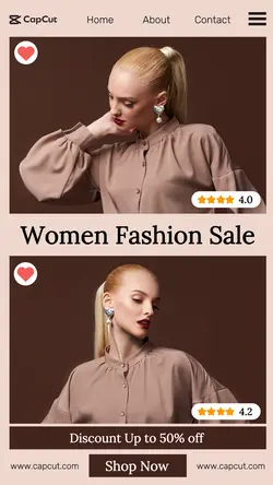 Women Fashion Sale Promotion Instagram Story