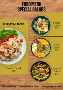 Non-marketing Food Menu Minimalist