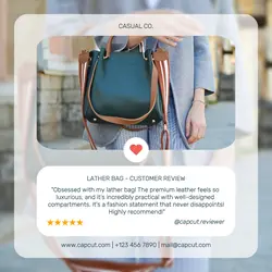Lather Bag Customer Review Instagram Post