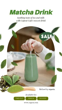 1 Item Product Display Matcha Milktea
