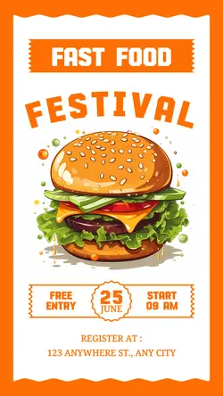 Fast Food Festival Promotion Instagram Story