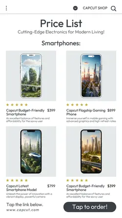 Electronic Pricelist Instagram Story