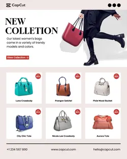 Fashion Bags Product Display Instagram Portrait
