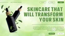 Green Skincare Promotion Web Banner